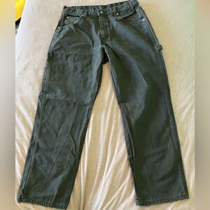 Dickies Black Work Pants with Logo Patch